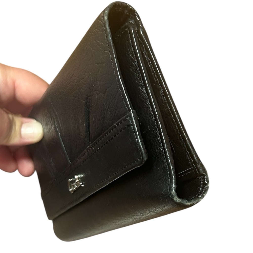 Coach SoHo Pleated Black Leather Clutch Wallet - Picture 5 of 9